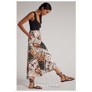 Anthropologie Sleeveless Twofer Maxi Dress Size Medium Petite NWT